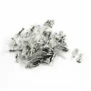 75Pcs 6.3mm Spade Crimp Cable Terminals Connector w PVC Insulated Cover ✦KD