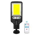 FE# Solar Street Lights 3 Modes Motion Sensor LED Wall Lamp with Remote Control
