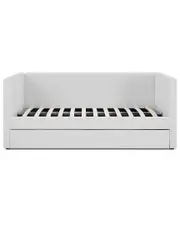 TOV Furniture Alice Light Grey Linen Twin Trundle Bed
