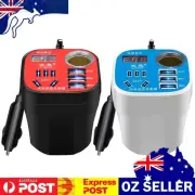 Vehicle Mounted Inverter Cigarette Lighter Inversor 3USB Port 12V/24V To 220V