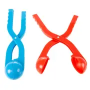 Set of 2 Snowball Maker Tools Winter Outdoor Toy with Handle Fun Snow Toys