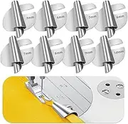 Rolled Hem Presser Foot, Sewing Rolled Hemmer Foot, 8 Sizes Wide Rolled Hem Pressure Foot Sewing Machine Feet Hemming Machine Hand Sewing Machine Sewing Accessories