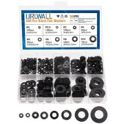 500Pcs Nylon Flat Washer Assortment Set, Washers Metric Sealing Spacer Gasket R
