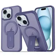 For Iphone 15 Acrylic & Tpu Magsafe Holder Phone Case