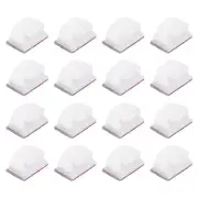 Cable Clips, 100pcs Adhesive Cable Clamp Clip Wire Holder, White 10x14mm