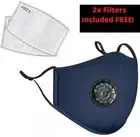 Washable Reusable Cotton face mask w/ filter.(1 Mask) 4 Different Colors