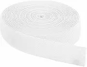 uxcell Elastic Bands for Sewing 2.5cm x 4.6m White Knit Elastic Spool High Elasticity for Wigs, Waistband, Pants, Craft DIY Projects