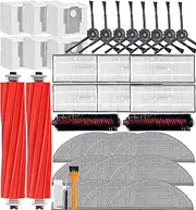 [YBVABE] Accessories Kit for Roborock S7 MaxV Ultra / S7 Pro Ultra Vacuum Cleaner, 36Pack Replacement Parts, 2 Roller Brush, 2 Self-Cleaning Brush,8 Side Brush, 9 Mop Pads,6 Filter,6 Dust Bags