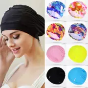 Adult Men Women Ear Protection Swimming Cap Swim Pool Hat Long Hair Cap ❤