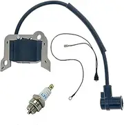 Ignition coil, Ignition Coil With Spark Plug Compatible For Stihl 032 032AV,Replaces 1113 400 1310, 2 204 222 ZF-IG-A00970hhs