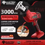 Electric Goddess Cordless Electric Reciprocating Saw Wood Metal Cutting Saw Sabe