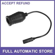 SINGLE Car 20V Cigarette Lighter Adapter Converter ABS Plastic 0.28m Black