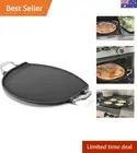Cast Iron Grill Skillet and Pan with Forged Handles for Pizza, Eggs, Pancakes...