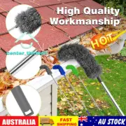 Gutter Cleaning Brush Roofing Tool with Telescopic Extendable Pole Guards 2024