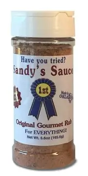 Sandy's Sauce Original RUB -5.6oz-All Natural- Gluten Free Corn Free NO MSG