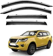 4Pcs Car Wind Deflectors for Nissan for Terra Mk1-D23 2018-2022 2023 2024, Side Window Ventilated Visors Rain Deflector,6-Pcs