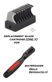 REPLACEMENT BLADES for Paw Brothers Coat Breaker MATBREAKER MAT Dematting Tool b