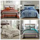 Cotton Bohemian Floral Queen King Bedspread Coverlet Set Quilted Patchwork Bed