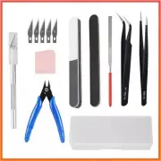 For 3D Printer 3D Model Trimming Knife Scraper Tool 13Pcs + Plastic Storage Box