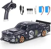 RC Drift Car, 1:18 Scale 4WD 30KM/H High Speed RC Racing Car with 2 Batteries for Adults