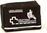 Leina 17012 Motorcycle First Aid Kit Type II with Velcro, Red/Black