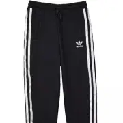 NWT Adidas Originals Girls Black Three Stripe Jogger Sweatpants Glitter Size XL