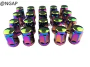 Neo Chrome Bulge Acorn Conical Cone Lug Nut 12x1.5 3/4 Hex For Mazda Mitsubishi (for: Mitsubishi)