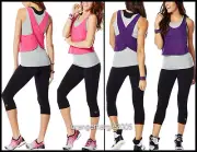ZUMBA 2Pc.SET! Dynamic Duo Long Tank Tee + Perfect Capri Leggings -2 Fab Colors