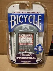 NEW BICYCLE ILLUMINATED TOUCH PAD FREECELL ELECTRONIC HANDHELD CARD GAME -30443