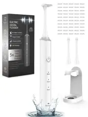 Electric Flosser with 3 Speeds & 50pcs Replacement Heads - Water Floss Altern...