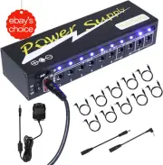 Power Supply Guitar Pedals 10 Isolated DC Output 9V 12V 18V Short Circuit