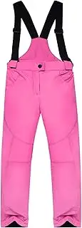 KUOKUO Winter Skiing Pants Waterproof Snow Hiking Trousers Thick Warm Winter Pants Cold Insulated Pants for Kids