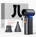 JISULIFE Portable Handheld Turbo Fan, 100 Speeds Adjustable Mini Personal Fan, 9