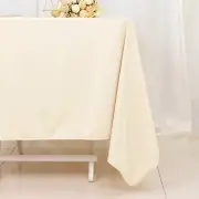 70" x 70" BEIGE Scuba Polyester Square TABLECLOTH Wedding Table Linens Party