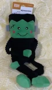 ZippyPaws HALLOWEEN CRINKLE FRANKENSTEIN'S Plush Squeaky Dog Toy -FREE SHIPPING-
