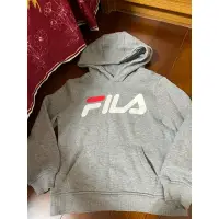 在飛比找蝦皮購物優惠-FILA 7T 灰色刷毛帽T