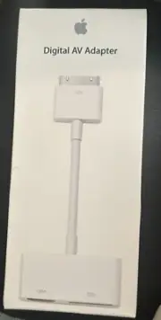 New Genuine Apple MD098ZM/A A1422 30 Pin Digital AV Adapter Sealed