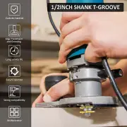 2Pcs 1/2inch Shank Tongue and Groove Router Bit Set Carbide T -Shape·-