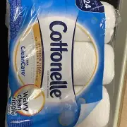 Cottonelle Ultra Soft Bath Tissue 1-Ply 165 Sheets/Roll 12/Pack 12456PK