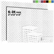 6/12/24 Pcs Sound Proof Egg Crate Foam Sound Proofing Foam Padding Acoustic P...