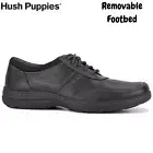 Hush Puppies Men's Elkhound MT Oxford Leather Shoes Casual Bounce 2.0 - Black