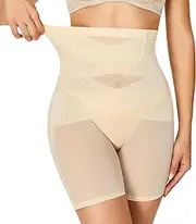 [Vorcy] Tummy Control Knickers High Waisted Shorts Women Tummy Control Body Shaper for Women Control Underwear, Apricot, m