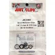 380-12 Just Clips 12PACK 3/8 ANVIL RETAINER CLIP REFILL KIT