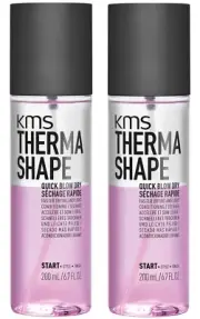 KMS THERMA SHAPE QUICK BLOW DRY 200 ML X 2 THERMASHAPE