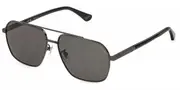 Police SPLQ85 NEW CROSSROADS 4 568P Men's Sunglasses Grey Size 58