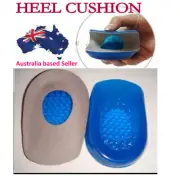 QUALITY Stop Heel Pain Fast Gel Heel Cups Pads Cushion Support Plantar Fasciitis