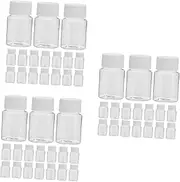 NOLITOY 3sets Separate Sampling Bottles Foaming Soap Dispenser Care Container Stationery Supplies Paper Clips Foam Gaskets Washable Storage Basket Medicine Storage Jar Plastic 25pcs*3