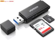 SD Memory Card Reader Portable USB 3.0 Dual Slot Flash Adapter Hub for TF, SD, M