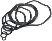 STORKY (5 Pieces) Wave Spring Washer 65Mn Carbon Steel Three Wave Crest Black Gasket Elastic washers Wave Gasket Spring (Color : 145x179x1mm 5pcs)
