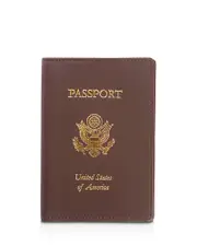 Royce New York Leather Rfid-Blocking Gold-Accented U. s. Passport Case